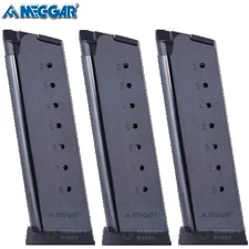 THREE Mec-Gar 1911 Gov't Full-Size 45ACP 8-Round MAGAZINES MGCG4508BPF FAST SHIP