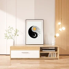 Yin Yang Printable Wall Art, Chinese Philosophy Decor, Zen Spiritual Poster