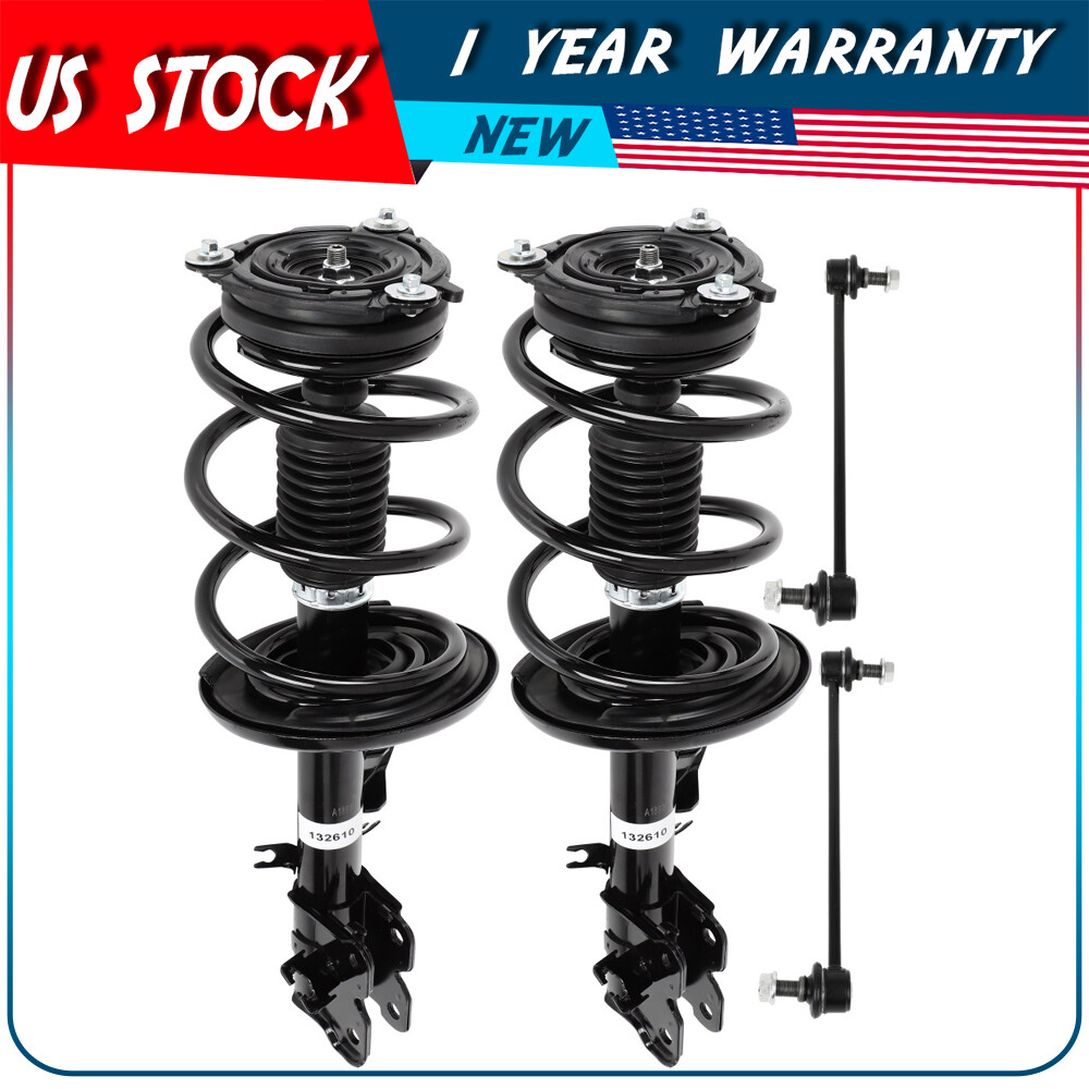 Front Struts w/Coil Springs For Chevrolet City Express Nissan NV200 Sway Bar Kit