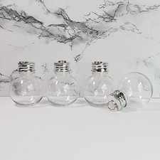 4 Pc Booze Ball Fillable Ornaments Christmas Wedding Halloween Party Favors DIY