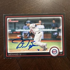 DENARD SPAN 2010 BOWMAN AUTOGRAPHED SIGNED AUTO BASEBALL CARD