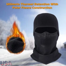 Motorcycle Face Mask Wind Thermal Fleece Balaclava Riding Gear Winter Head Cover