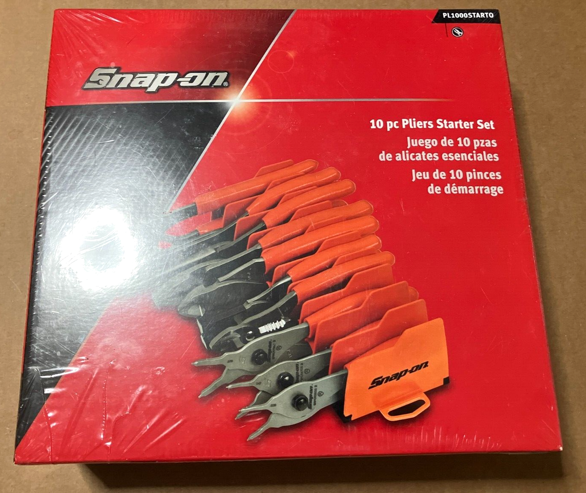 Snap-on PL1000STARTO 10pc Pliers Starters Set Needle Nose Cutters
