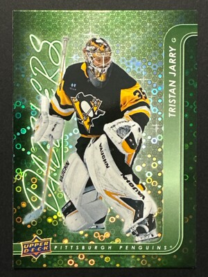 2024-25 UD Series 1 Tristan Jarry Green Dazzlers #DZ-15 Pittsburgh