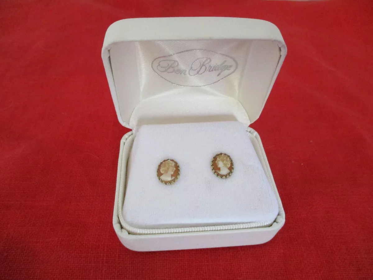 Vintage Ben Bridge Cameo Earrings eBay