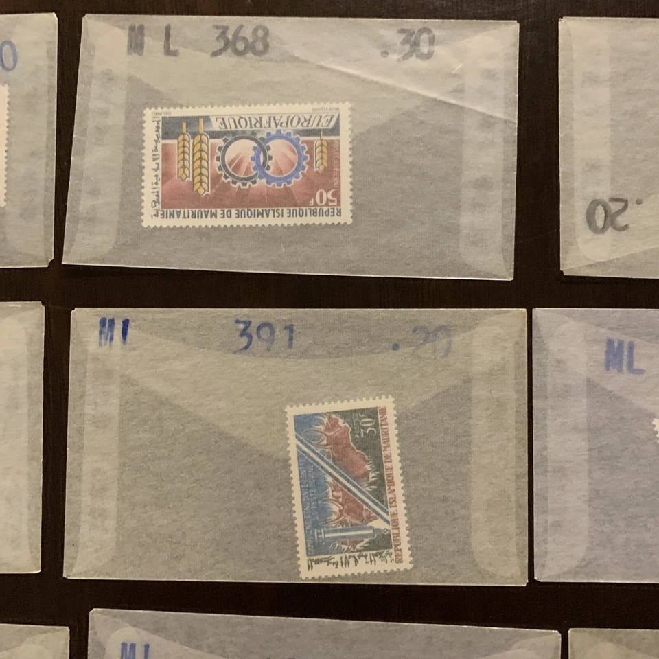 LOTE DE SELLOS DE MAURITANIA COMO NUEVOS MNH EN SOBREIMPRESIONES DE CRISTAL, JUEGOS, JUEGOS CORTOS Y MÁS Foto 4 de 4