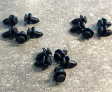 Tesla 1020213-00-A  10mm Push Pull Plastic Rivet (Model X, 3, S) *OEM* 15-QTY