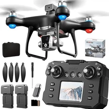 KY102 Drone with Screen Controller with SD Card Brushless Motor Optical Flow L
