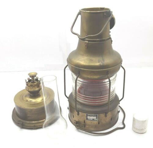 Koito OR-2A Class-A2 Kerosene Lantern Vintage Marine Brass Original Japan Rare - Foto 1 di 14