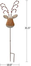 Christmas Yard Garden Stake Decor Reindeer Decoration, Outdoor Metal Yard Sign 