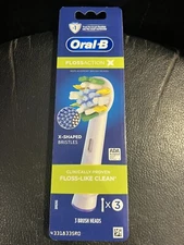 NEW Oral-B  Floss Action  Electric Toothbrush Replacement Brush Heads - 3ct -