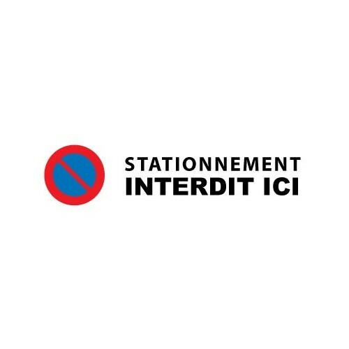 Interdiction de stationner sticker adhesif rectangle 3 | eBay