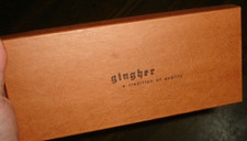 Nice Quality 8" GINGHER chrome G-8U Scissors w box Made in BRAZIL knife edge