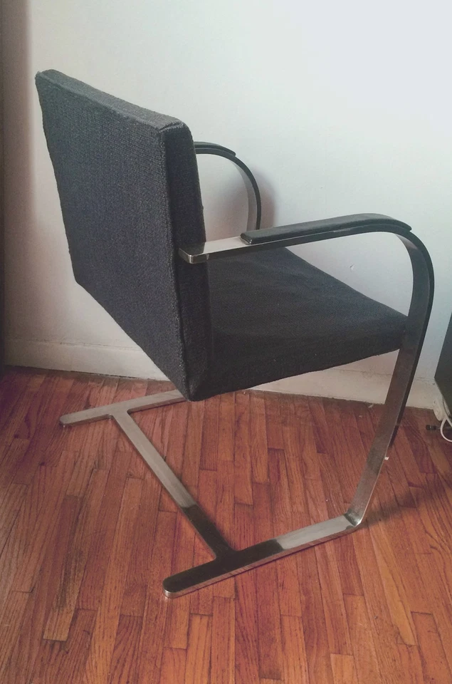 Auténtica silla Knoll Brno con barra de acero sin estalas de los años 40 Foto 3 de 4