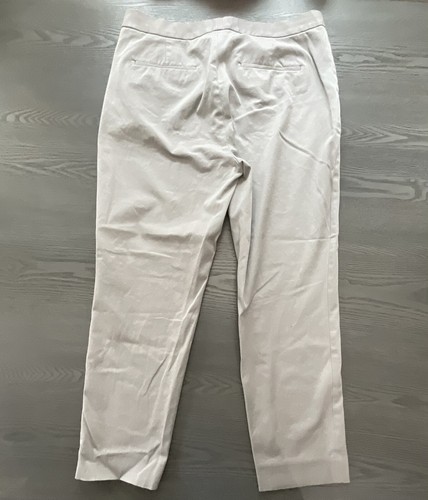 BANANA REPUBLIC Women Pant cream cotton "High-Rise Slim Ankle"-14 - Picture 2 of 6