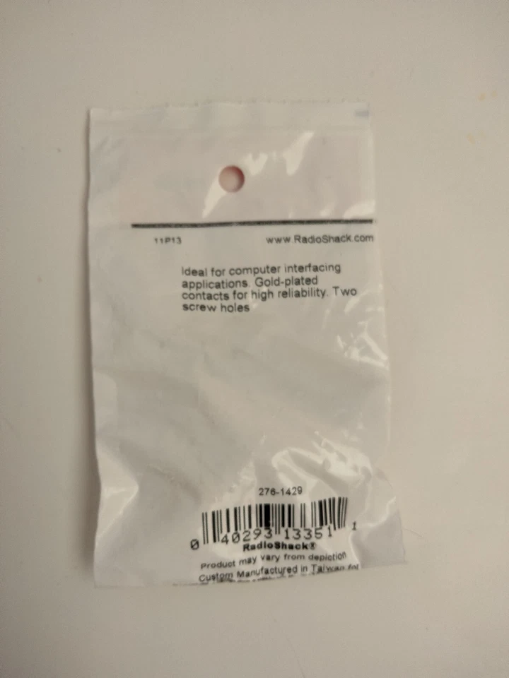 Crimp-Type D-Sub Connector, 25 Pin Male, RadioShack®, for Computer Interfacing - Image 4 of 4