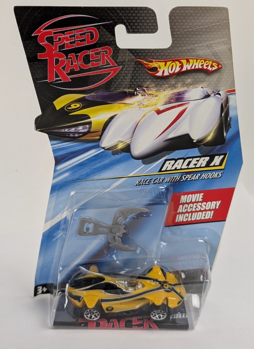 New 2007 Hot Wheels Speed Racer Racer X Race Car with Spear Hooks