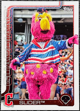 Slider 2025 Topps Series 1 Celebration #M-8 Mascots - Cleveland Guardians