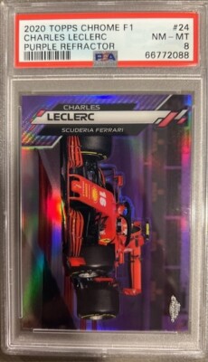 🚨2020 Topps Chrome F1 #24 Charles Leclerc Purple Refractor /399