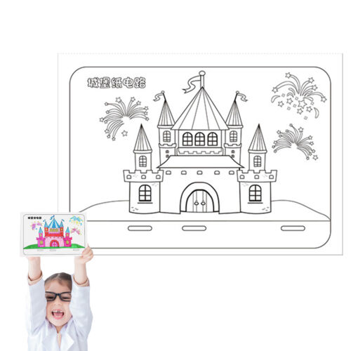 Kids Circuit Experiment Kit Science Paper Circuit Toy for Children usual