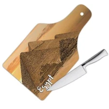 Gift Cutting Board : Pyramids Egypt Cairo Pride Flag Country Souvenir Travel