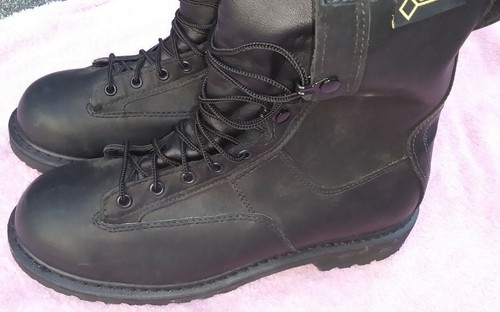 Rocky Gore-Tex Men's Black Leather Boots NEW Sz 8 EW - Picture 4 of 7