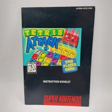 Tetris Attack SNES Super Nintendo Manual Only Instruction