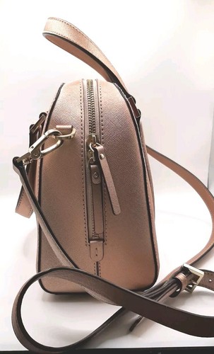 Kate Spade New York Metallic Rose Gold Leather Satchel Doctor Crossbody Bag EUC - Picture 4 of 24