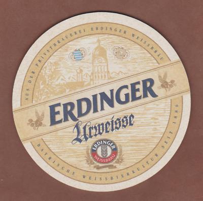 Beer mat, coaster, Erdinger Urweisse, Erding/Upper Bavaria # 308 #