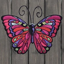 Butterfly Embroidered Patch — Iron On