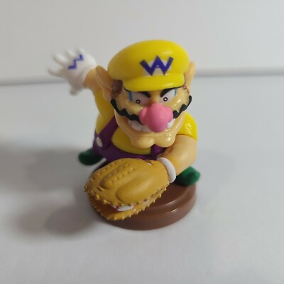 2016 Super Mario Sports 2'' Wario Baseball Choco Egg Figure Gashapon
