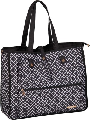 New Jenni Chan Broadway Reversible Tote Bag Black  