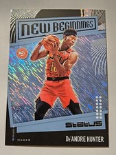 De'Andre Hunter - 2019-20 Panini Status New Beginnings Blue Insert Card