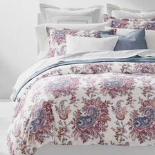 NEW Ralph Lauren Juliet Paisley Berry FULL QUEEN Size 3-pc Duvet Cover Set