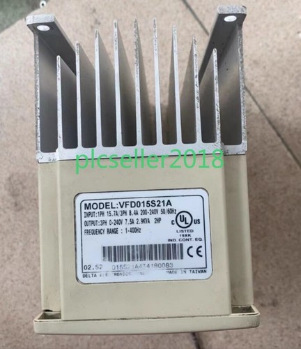 1pcs USED Delta inverter VFD015S21A 220V 1.5KW - Picture 2 of 2