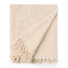 Throw Blanket for Sofas Couch Bed Runner Chenille Super Soft Cotton Darcy