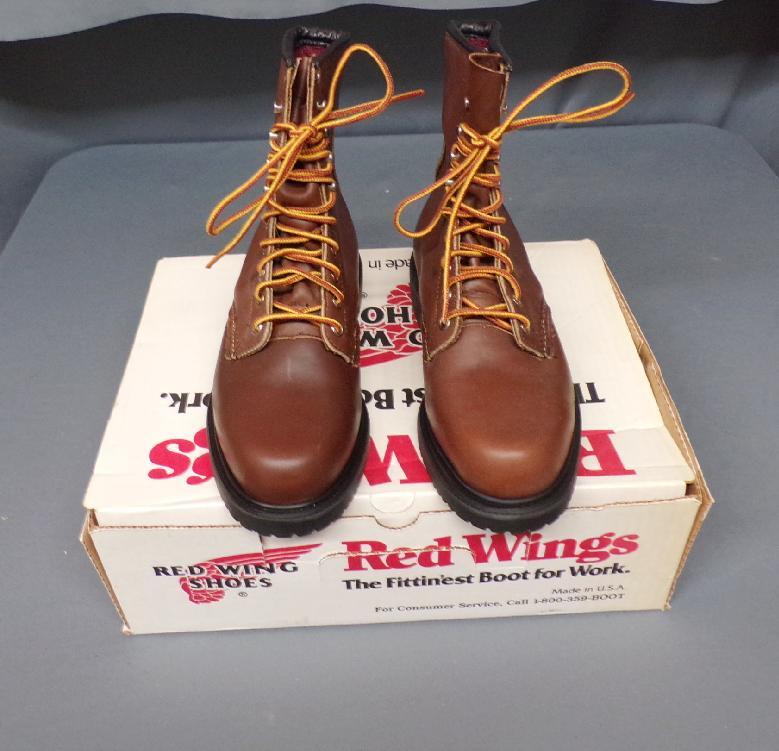USA RED WING 1212 ROUND SOFT TOE WORK DAILY BOOT MULTIPLE SIZES IN