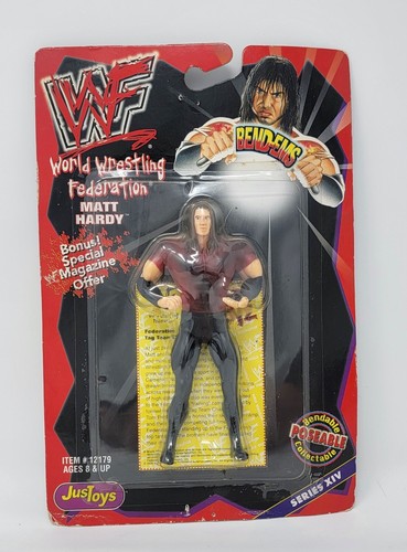 4 WWF Bend-Ems Action Figures- Matt Hardy and More...