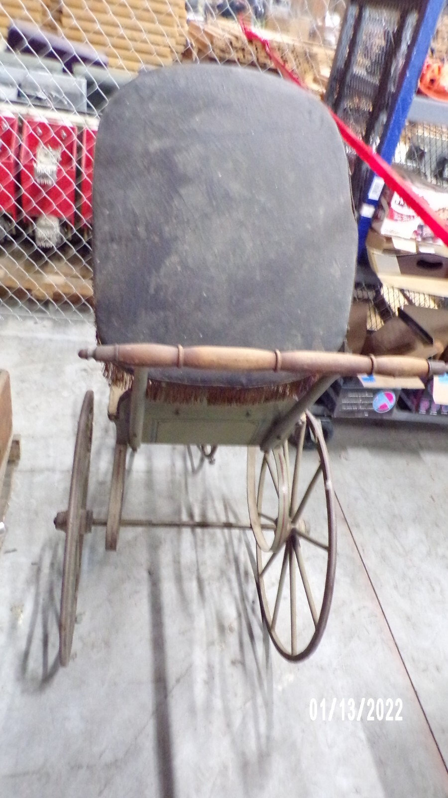 FANCY ANTIQUE 19c AMERICAN VICTORIAN BABY CARRIAGE eBay