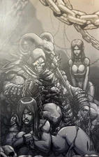 11 x 17 HE-MAN MOTU SKELETOR PRINT LTD ED W/COA Signed By Artist Eddie Nunez