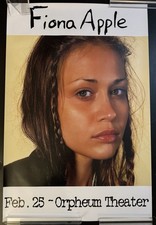 Fiona Apple Orpheum Theatre Concert Poster Feb 25 2000 Original Promo Rare