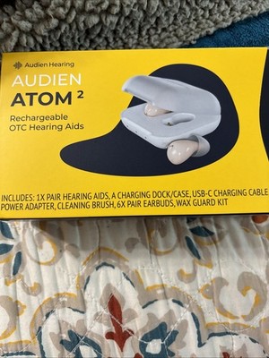 Audience Hearing Atom Pro 2 Rechargeable OTC Hearing Aid New and Sealed