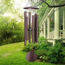 48" DeepTone Wind Chimes 6 Tube Resonant Bass Sound CHURCH Bell Tuning Windchime