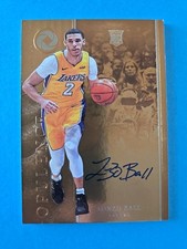 LONZO BALL ROOKIE AUTO /25 HOLO GOLD 2017-18 Panini Opulence #105 RC P.O2G