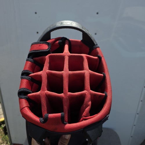 Ping Hoofer 14 stand bag/ Cart Bag, Red / Navy / Grey, Nice - Picture 14 of 15