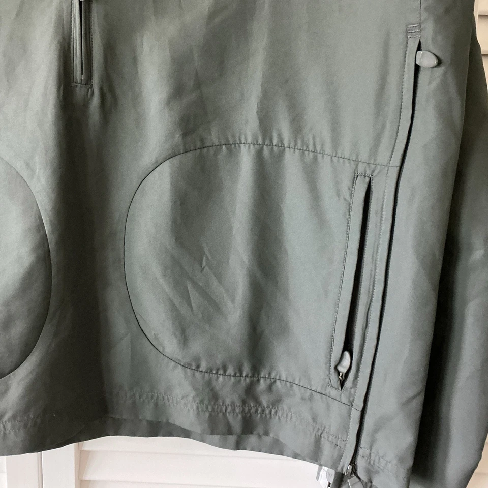 Adidas Pullover Mujer Talla Mediana Gris con Rayas Laterales Chaqueta Foto 4 de 4