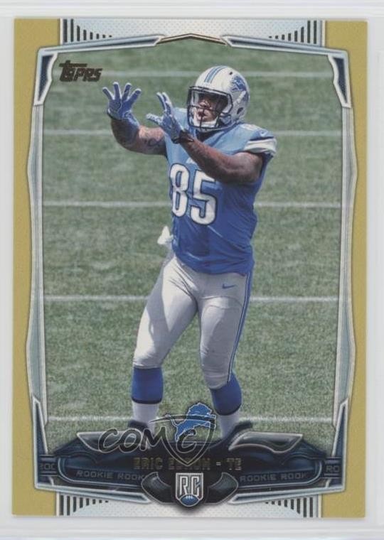 2014 Topps Gold 627/2014 Eric Ebron #340 Rookie RC 0c2