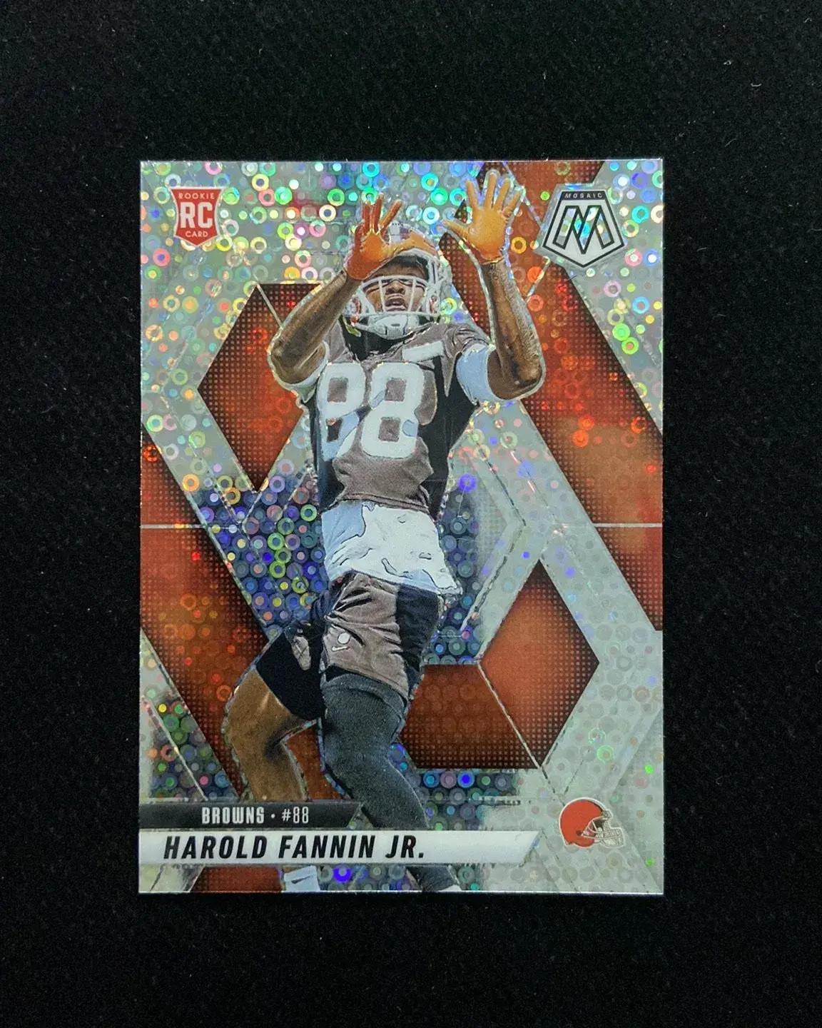 2025 Panini Mosaic Silver Disco #384 Harold Fannin JR. RC Rookie Browns JP