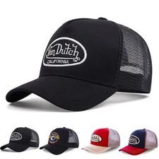 Von Dutch Baseball Cap Breathable Embroidered Mesh Hat Trucker Hat Sport Unisex