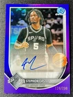 2025-26 Bowman Chrome Stephon Castle Purple Refractor Auto Spurs /250